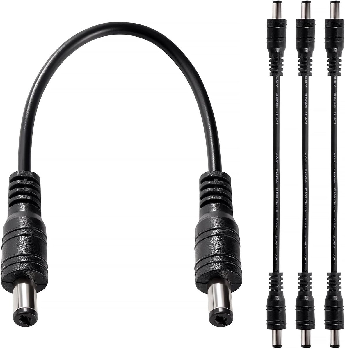 4 Stuks 20cm 22Awg 5.5mm x 2.1mm Dc Mannelijk naar Mannelijk