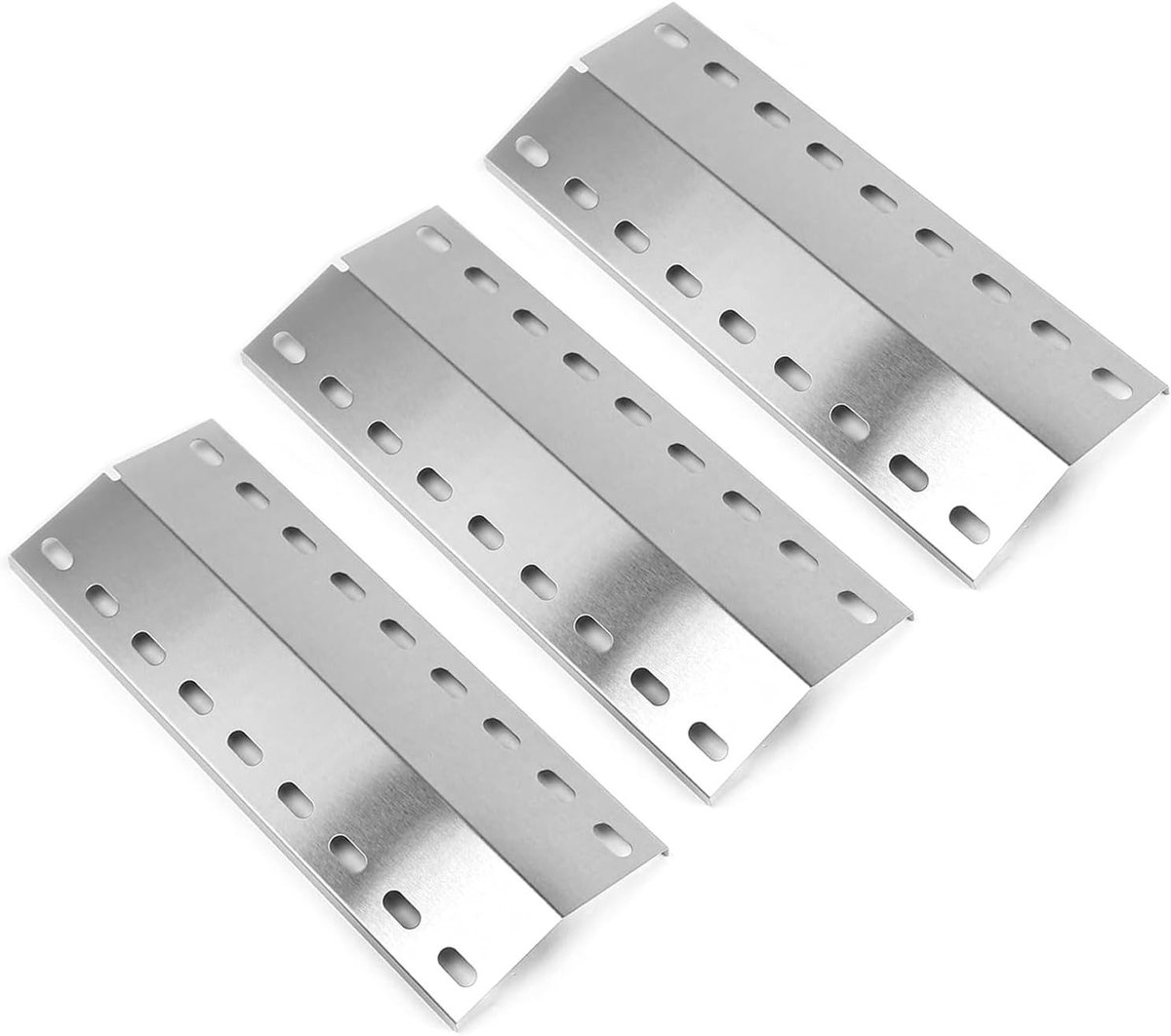 Universele branderafdekking, 39,5 x 15 cm, reserveonderdelen voor Landmann Grillchef, Landmann Triton, Landmann Minton, Landmann Avalon, Grandhall Maxim GT4, roestvrij stalen vlamv