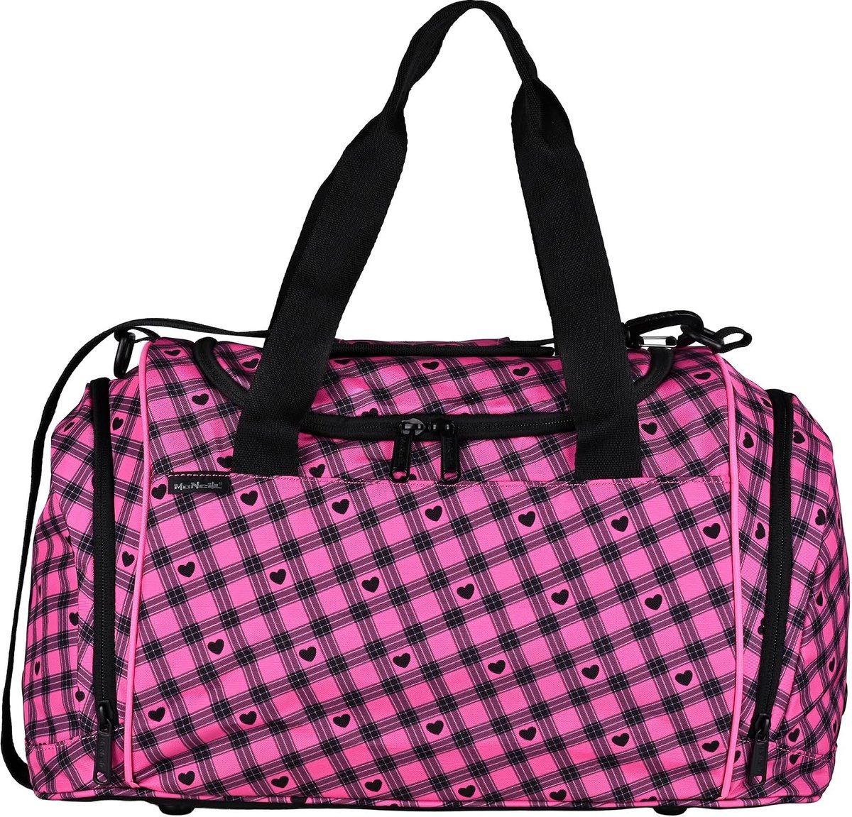 SnelShoppen - Sporttas Sportbag Buddy Neonroze 18 Liter met Ruim Hoofdcompartiment en Natvak voor Schoenen - Ideaal voor Sport, School en Vrije Tijd