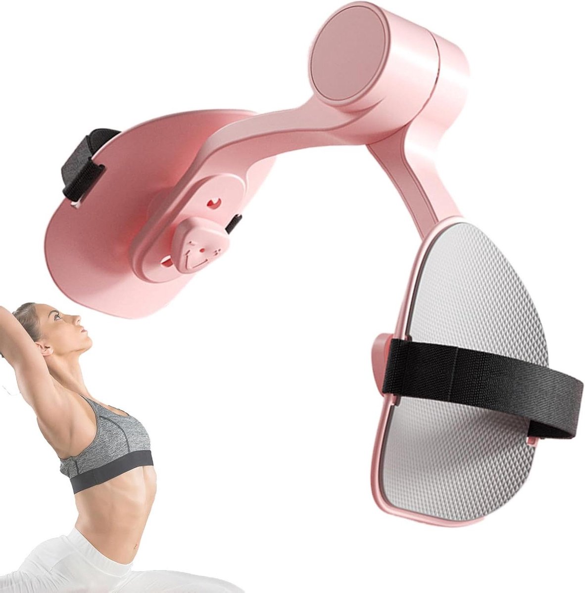 Bekkenbodemtrainer - Beenapparaat Heup trainer - Bekkenbodemtraining - Verstelbaar Dubbel - 22 x 14.5 x 6.5 cm - Roze