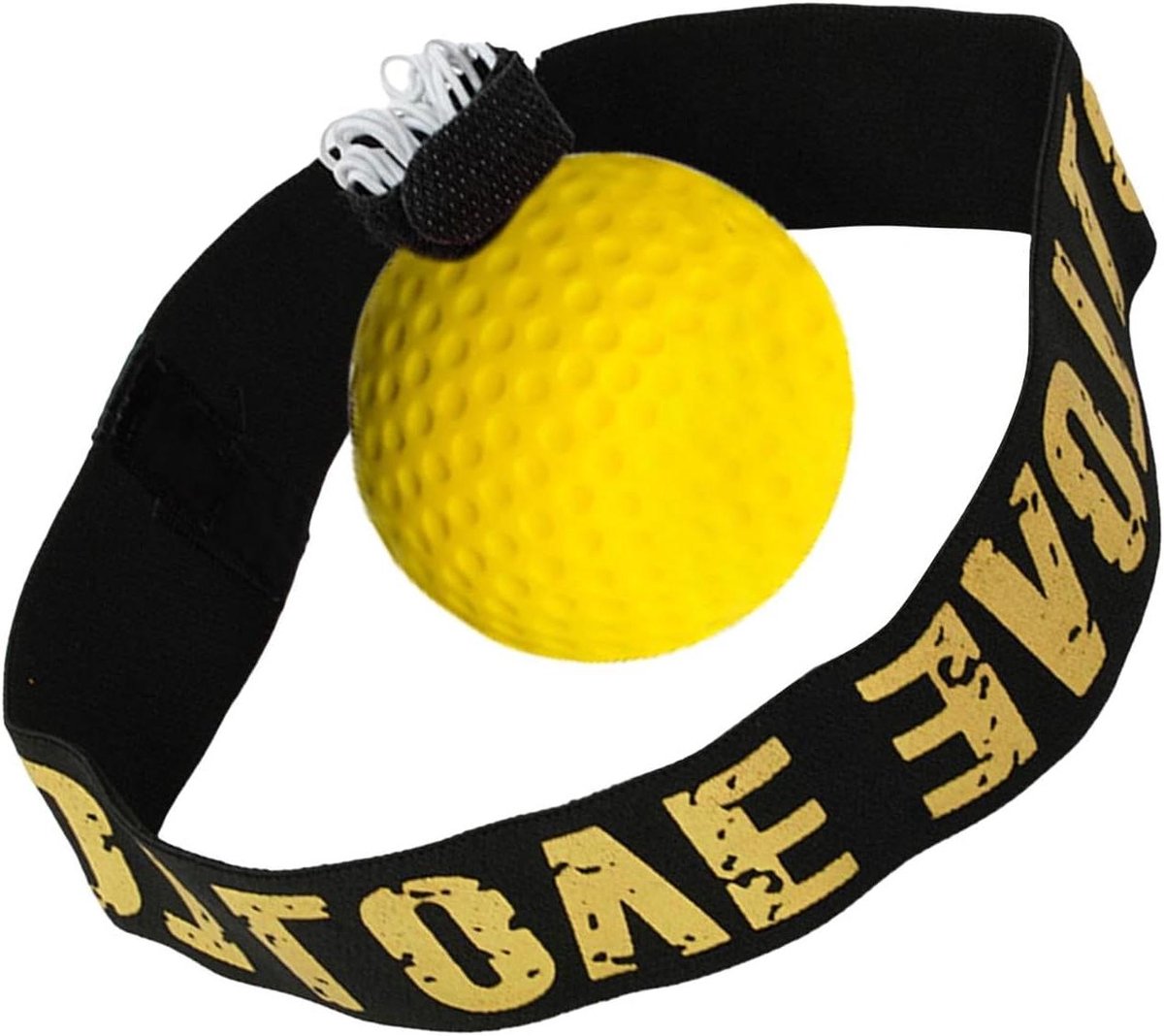 Reflectie Bal Boksen - Boxballetje Trainingsbal - Hand-oog Coördinatie Trainen - Compact Lichtgewicht Ontwerp - 12W cm - Oranje