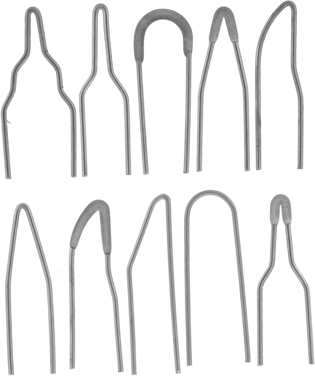 Houtbrandtips Vervangend - Pyrografietips Set - Houtbewerking Decoratie - Verschillende Vormen - 3.5 cm - Zilver