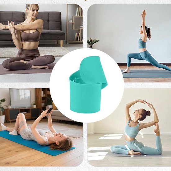 Yogamat Draagband - Mat Strap - Matten Vervoeren - Dubbele Band - 1 Paar - Groen van Yogamat — afbeelding 2