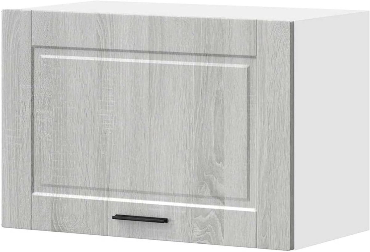 Keukenkast Wandkast - Bovenkast Keukenmeubel - Orde Scheppen Keuken - Ruimtebesparend Montage - 60x31x40 cm - Grijs Sonoma