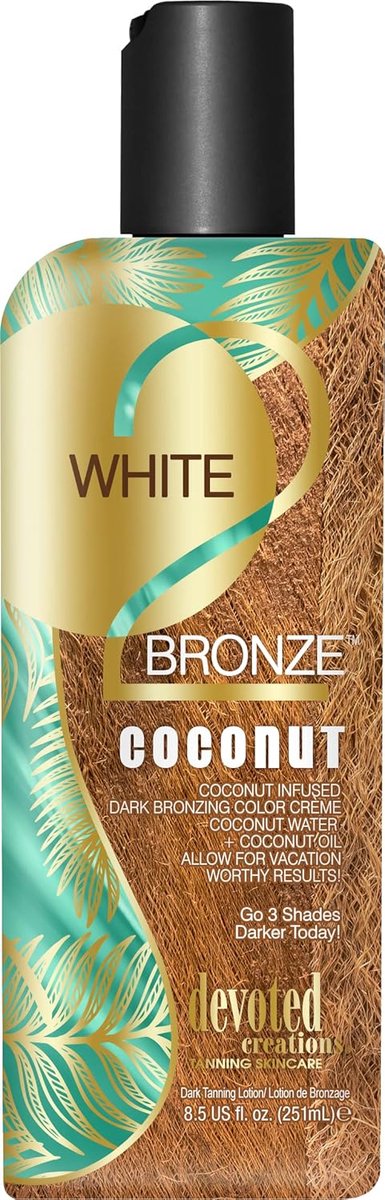 Coconut geurkaars - wit - brons afwerking - creëert een rustgevende sfeer - SnelShoppen