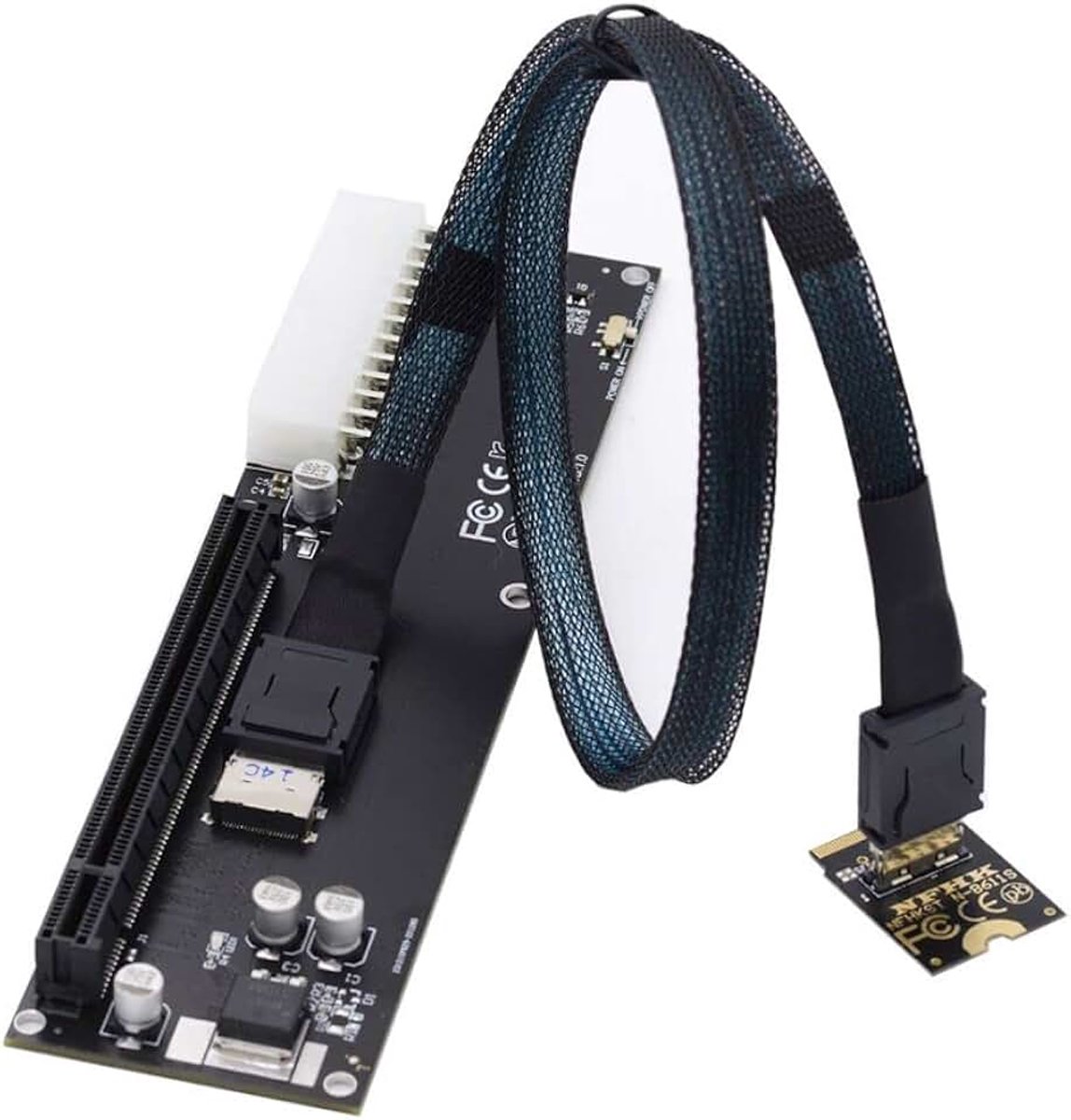 OCuLink SFF-8612 naar PCI-E 3.0/4.0 M.2 M-Key naar SFF-8611 host adapter voor eGPU/GPD Win Max2 externe grafische kaart & SSD