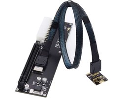 OCuLink SFF-8612 naar PCI-E 3.0/4.0 M.2 M-Key naar SFF-8611 host adapter voor eGPU/GPD Win Max2 externe grafische kaart & SSD