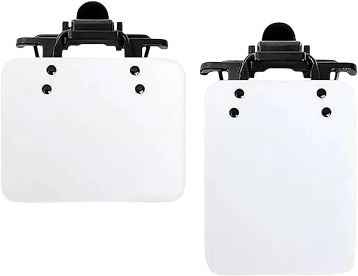 2 stuks internationale standaard Shooting Patch schietbril sportbeschermers | Verstelbare schietbril, oogklep, schietsport, Okkluder clip, doelhulp, voor sportschieten, training, wedstrijd, wit