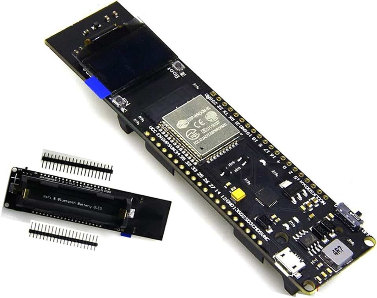 Bluetooth Batería ESP32 ESP-32 herramienta de desarrollo OLED de 0.96 pulgadas WEMS TTGO
