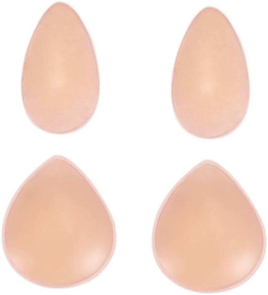 4 Stuks Tepelcovers Druppelvorm Onzichtbare Cover Ups Borstcovers Tepelplakkers Herbruikbare Plakcovers Voor Bikini Badkleding Strand Zwemmen Outfit Bescherming (Beige)