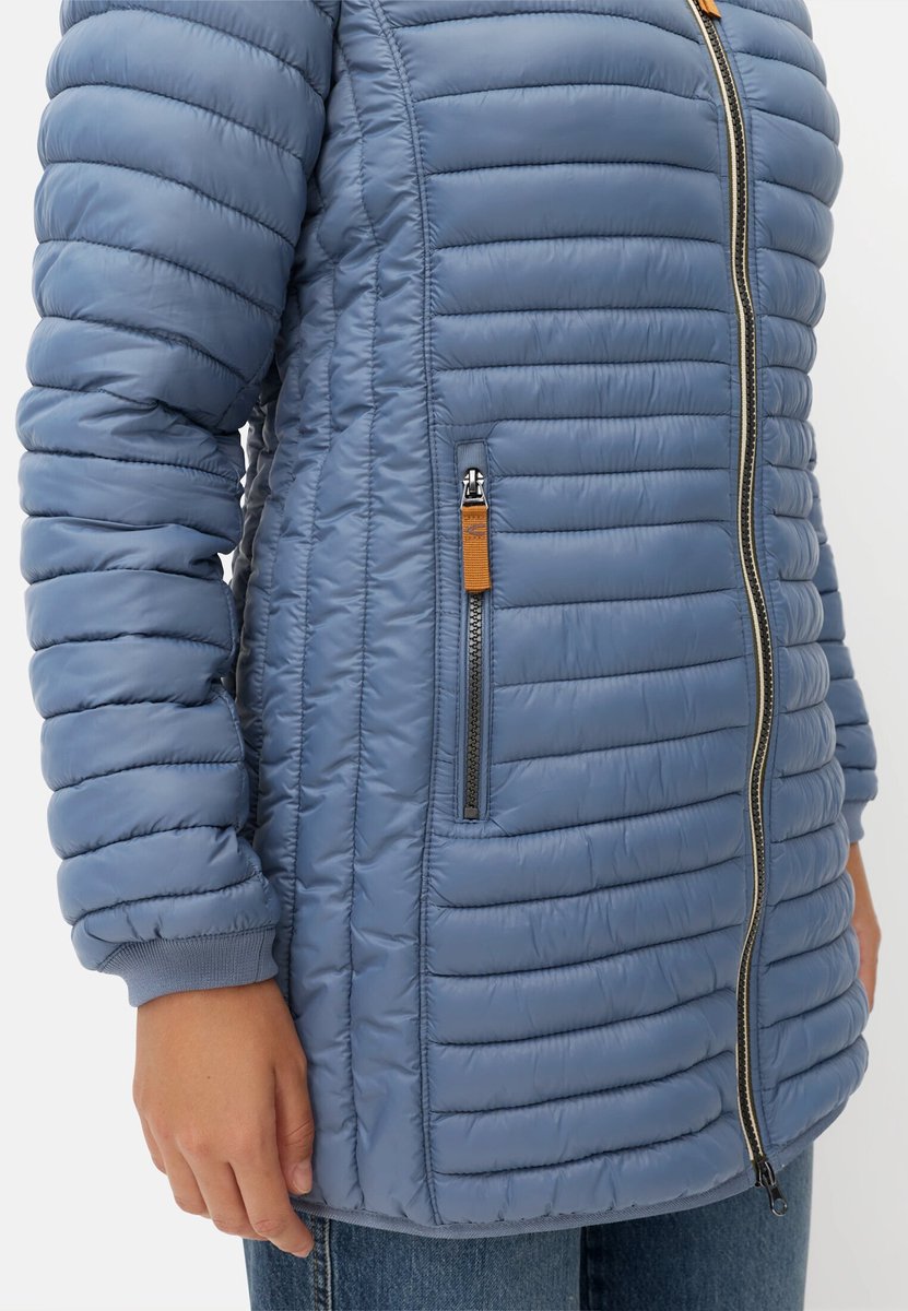 camel active Waterafstotend gewatteerd jack met ritssluitingen - Maat womenswear-44 - Rookblauw