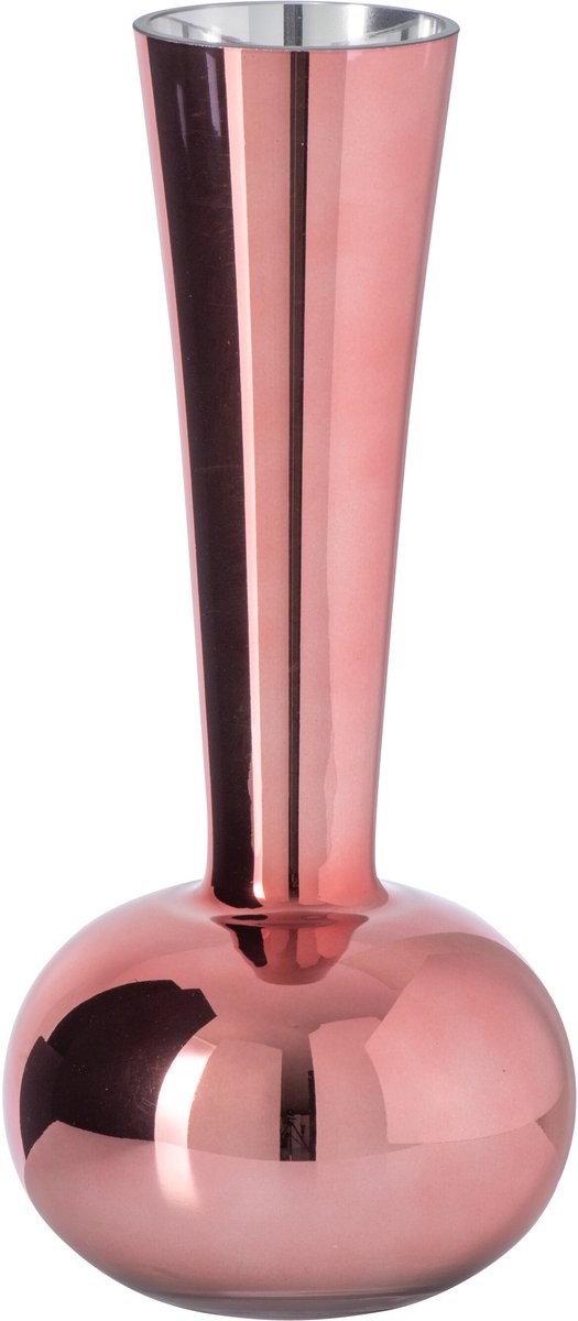 J-Line Vaas - glas - roze