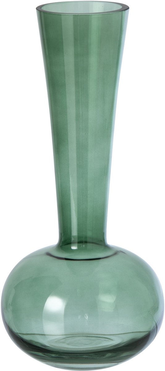 J-Line vaas ronde voet - glas - groen