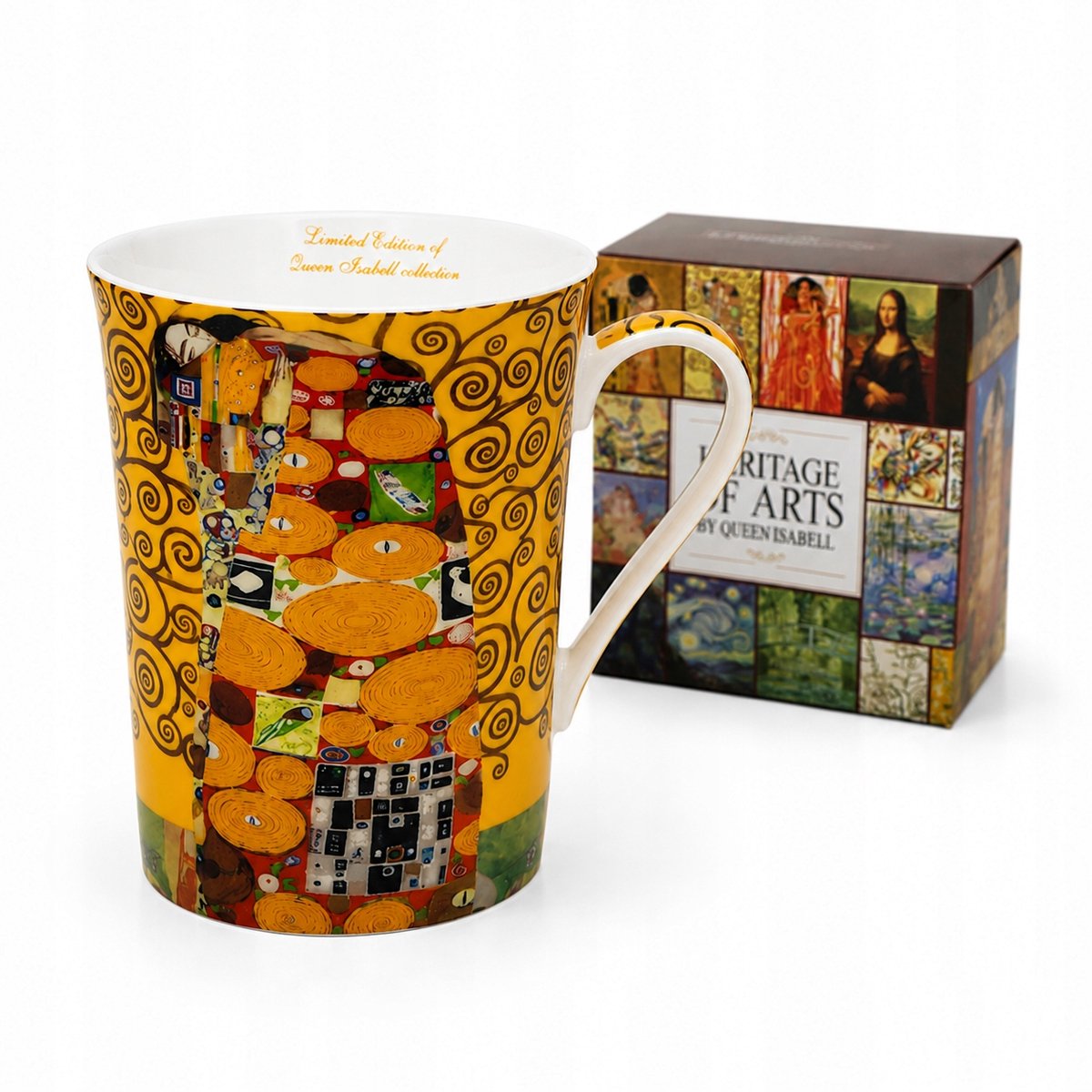Gustav Klimt "Vervulling" Mok 300ml - Premium porselein Koningin Isabell