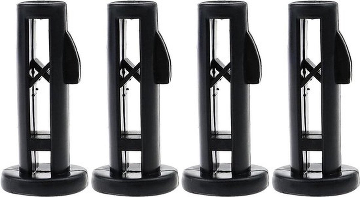 Wielbak deksel-scharnierpennen - Kunststof - 62mm x 16mm - Zwart - 50/120/240L - Huishoudelijk en commercieel gebruik - Prullenbakken met wielen