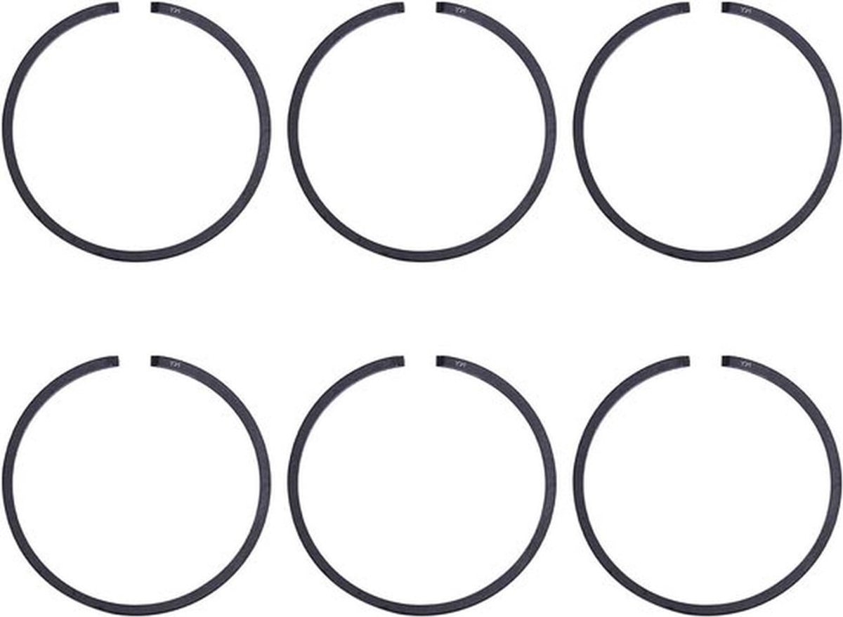 6Stks/partij 38mm Zuigerringen voor Husqvarna 136 137 141 142 36 41 Kettingzaag Onderdelen (1.5mm Dikte)