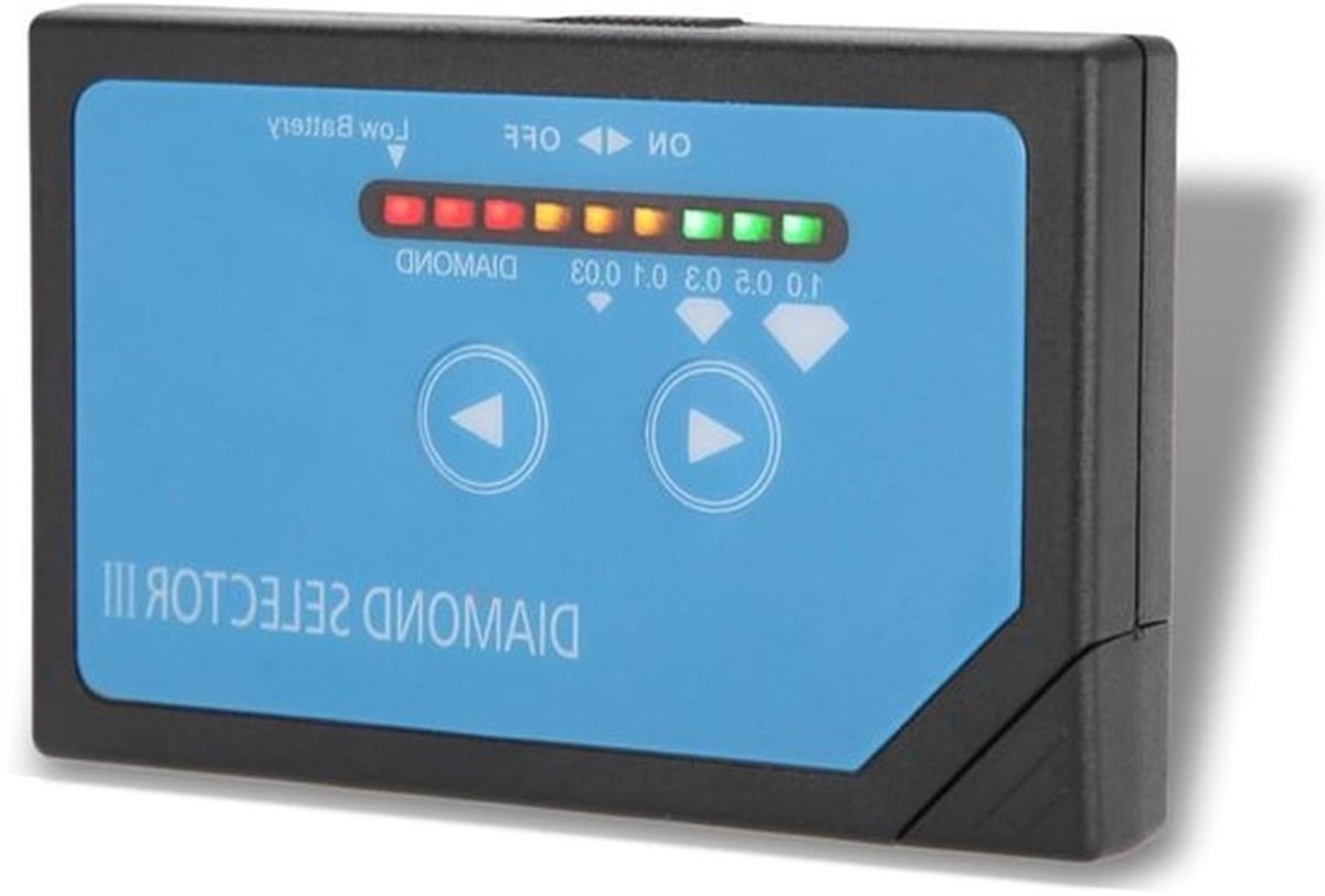 Draagbare diamant tester met LED-display voor juwelen testen - handig en eenvoudig in gebruik.