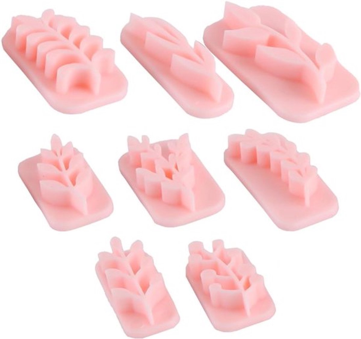- Bladeren en stempels - Sieraden maken - Polymeer - Uitstekers - Geschikt voor polymeer klei - Groen - Bladeren Klei Stempels 8 Vormen Uitstekers voor het Maken van Sieraden, Werken met Polymeer Uitsteker, Bladeren Polymeer Klei Uitstekers