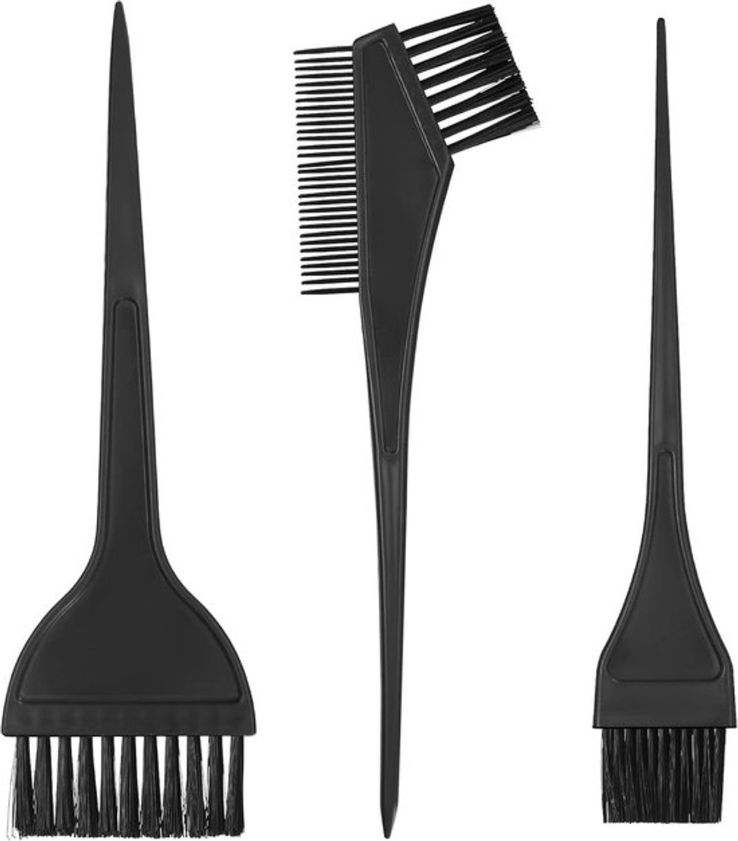 Haarverf Borstel Set - 3 Stuks - Haarverf Borstel - Haarverf Kam - DIY Haarverf - Kleur Borstel - Brede Kit - Salon Kapsalon Gereedschap