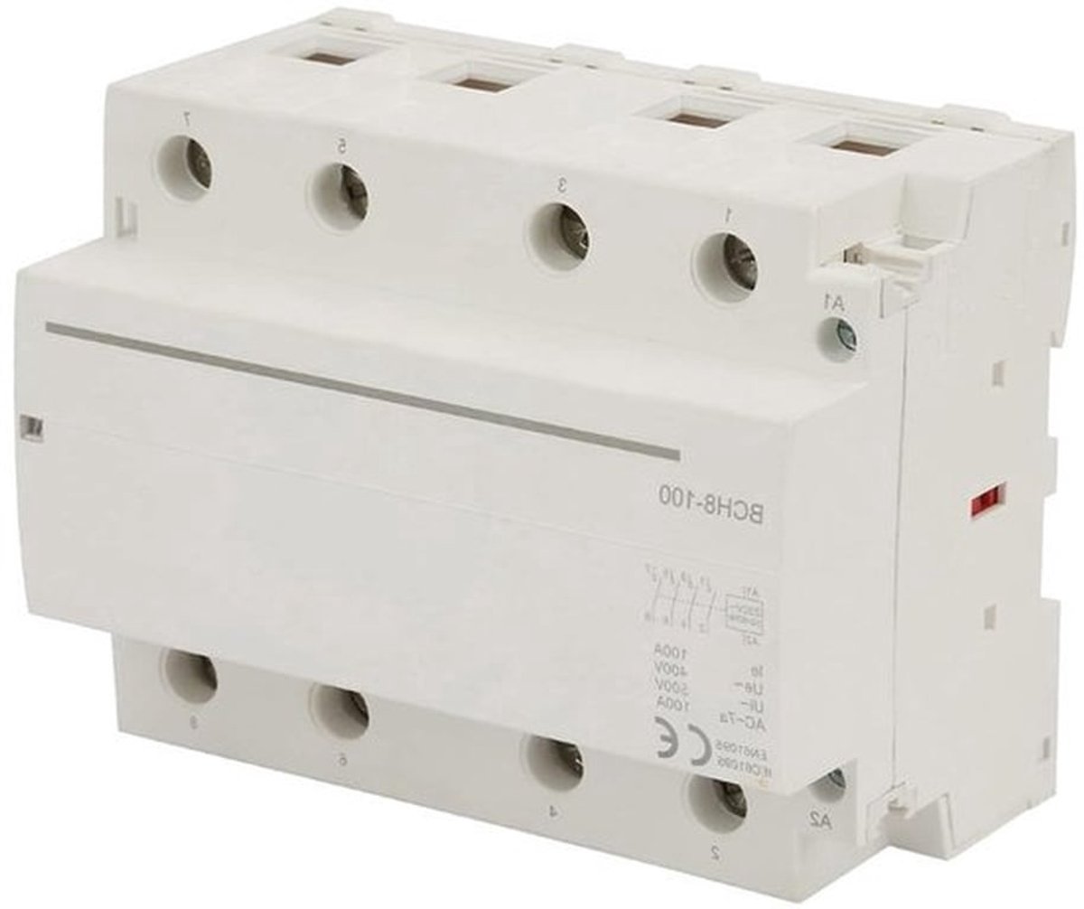 4-polige 4NC 100A 50/60Hz DIN-rail schakelaar voor huishoudelijke apparaten met laag stroomverbruik