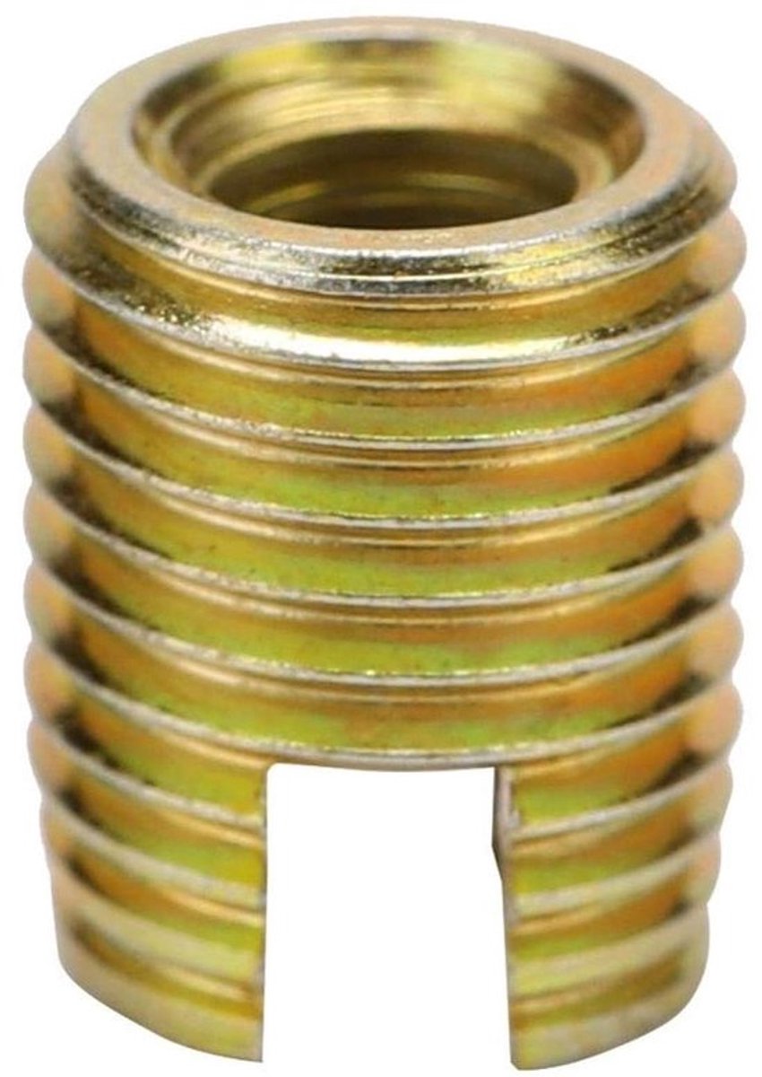 Schroefdraadinzetstukken - Zelftappende schroefdraad - 302 koolstofstaal - Schroefreparatieaccessoires - 20 stuks - Geschikt voor M3*0,5 en buiten M5*0,5 - 6mm - 0.2in.