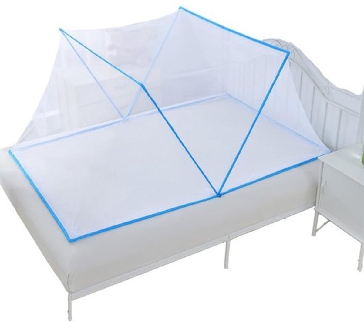 Babybed Klamboe Opvouwbaar - Duurzaam Net - Polyester - Universele Pasvorm - Zomercomfort - 125 x 70 x 50 cm - Bedtent