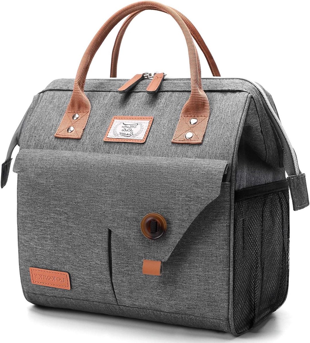 Koeltas - Lunchtas - Eten meenemen - Waterafstotend - 11 liter - Grijs