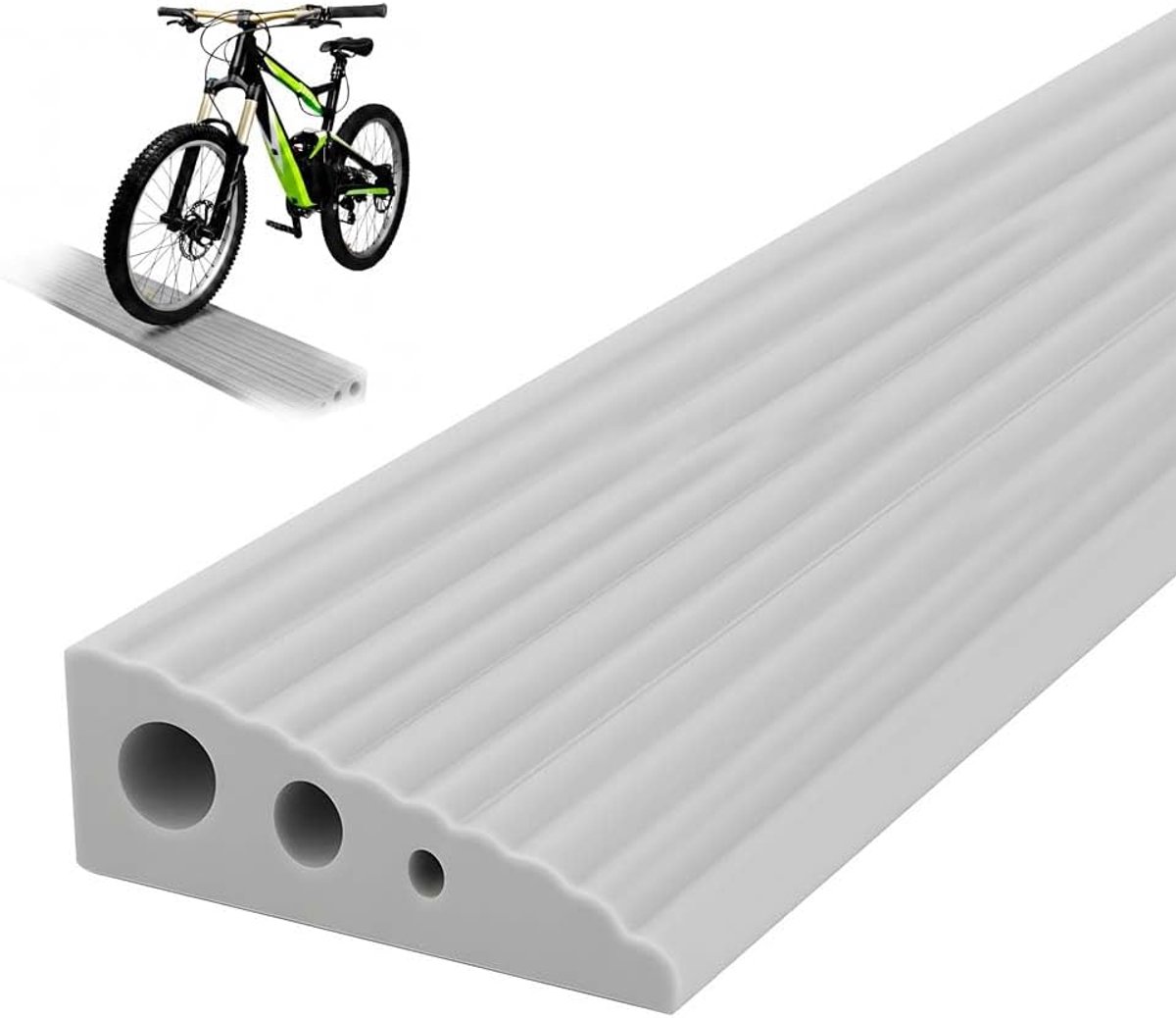Drempelhelling,Zelfklevende Rolstoel Deurhelling Drempelstroef Antislip Rubberhellingen voor Deuropeningen Trappen Zuigrobot Badkamer E-scooter Kinderwagen (Grijs)