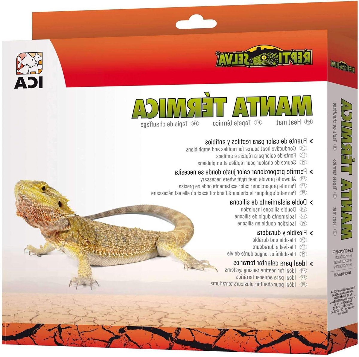 Warmte deken - Verwarming mat - Reptielen warm houden - Dubbel geïsoleerd - 14 x 15 cm - Zwart