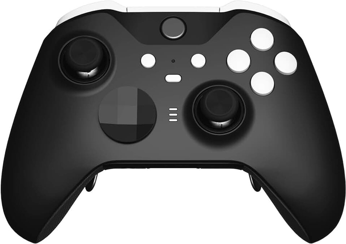 EXtremeRate Soft Touch Wit Vervangende Knoppen voor Xbox One Elite Series 2 Controller, LB RB LT RT Bumpers Triggers ABXY Start Terug Synchronisatie Profiel Switch Sleutels voor Xbox One Elite V2 Controller