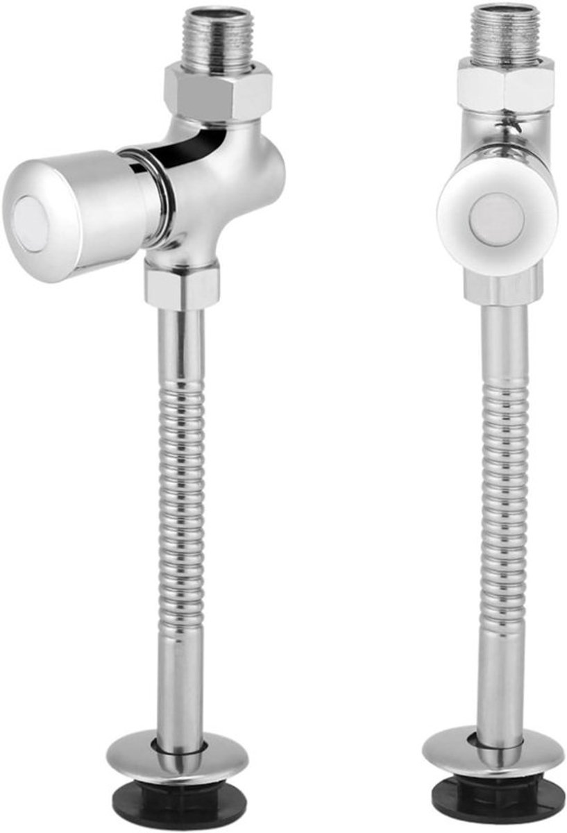 Handmatige vertraging urinoirspoeler met automatische uitschakelklep - waterbesparing - betrouwbaar - installatie - accessoires - geschikt voor urinoir toilet - wit model.