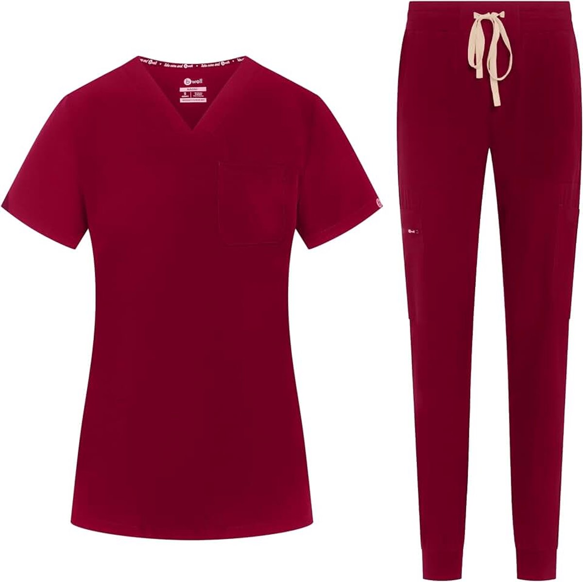 Dames, bestaande uit kasack + slipbroek, medisch uniform, slipjack, bovendeel met broek, medische beroepskleding met elastaan