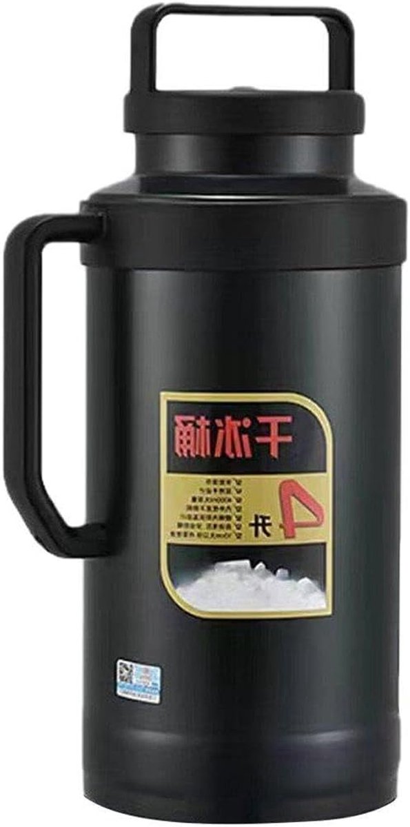 IJs Emmer - Koel Container - Drank Koelen - Isolatie Ontwerp - 4L Capaciteit - Zilver