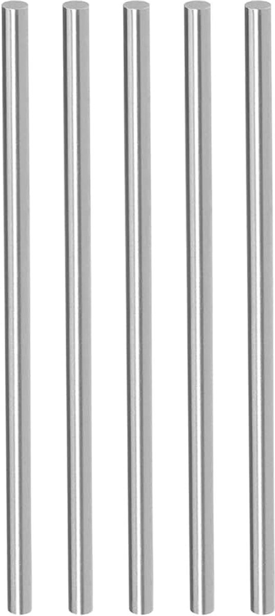 Stalen staaf 4,5 mm diameter 200 mm lengte snelstaal stanggoederen handwerk DIY gereedschap - (toepassing: voor draaimachines boormachine)