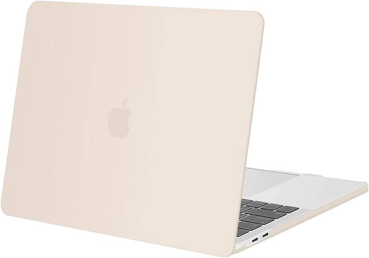 Compatibel met MacBook Pro 33 cm hoes 2026-2016, beige | Ultradunne beschermende kunststof harde hoes compatibel met MacBook Pro 13 M2 M1 A2338 A2289 A2251 A2159 A1989 A1706 A1708