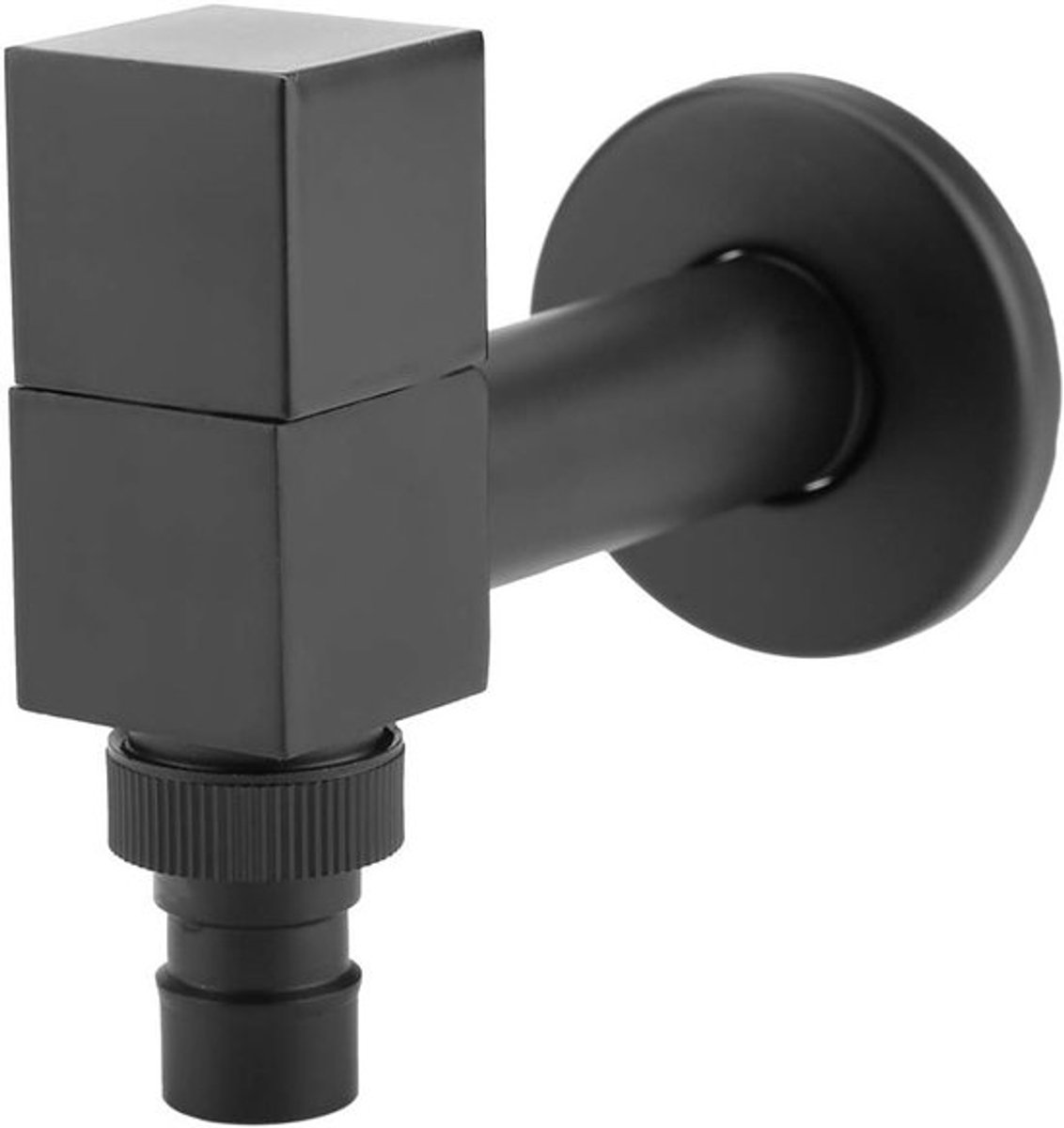 Wandmontage Kranen Koud Water - Koperen Vierkante Kraan voor Wasmachine en Badkamer (G1/2, Mop Pool, G3/4 Draad)