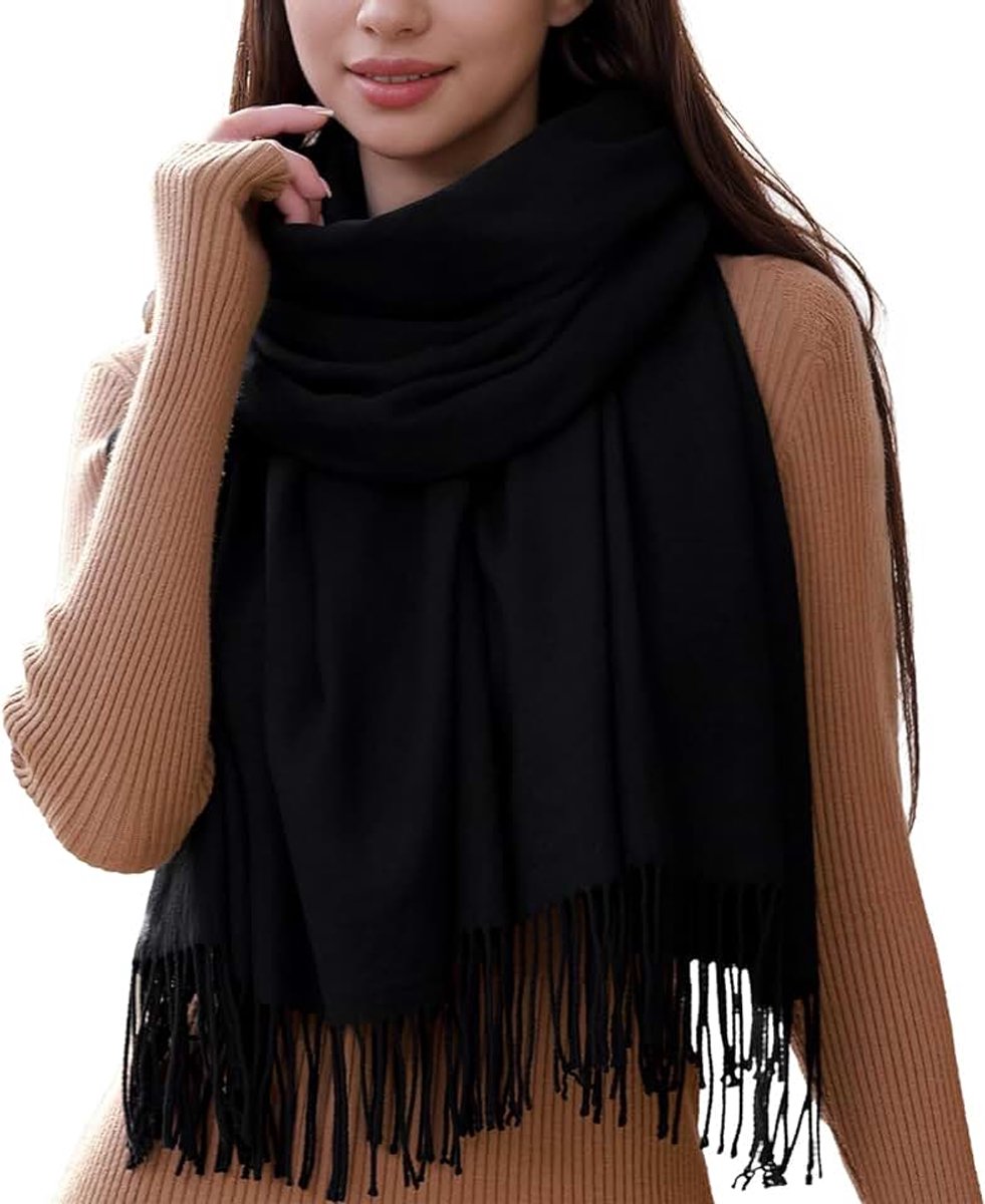 Dames sjaal Winter Herfst – Warme Zachte Omslagdoek Shawl – 70 x 200 cm