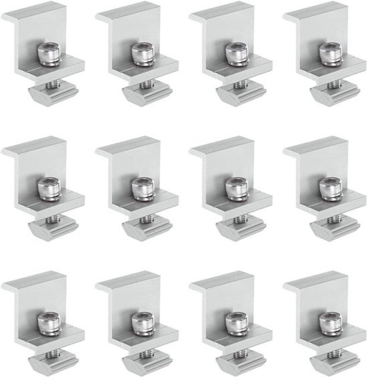 14-delige Z-houder voor zonnepanelen 35mm, bevestigingsbeugels voor zonnepanelen, accessoires voor zonnepanelen en montageoplossingen