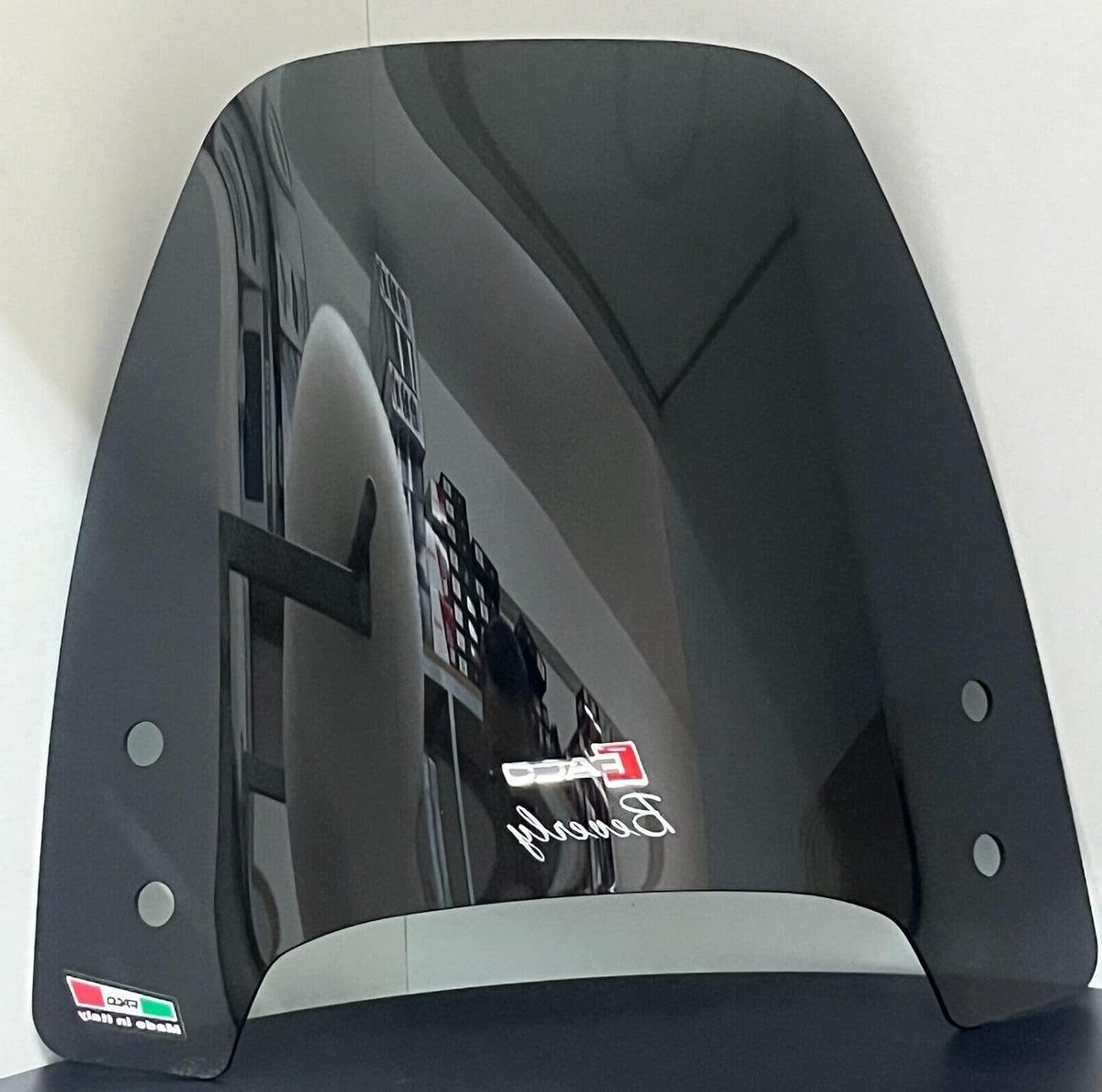 Scooter Windscherm - Hoge Kuipruit - Bescherming Motorrijder - Getint Acryl - Hoog Model - Smoke Grijs