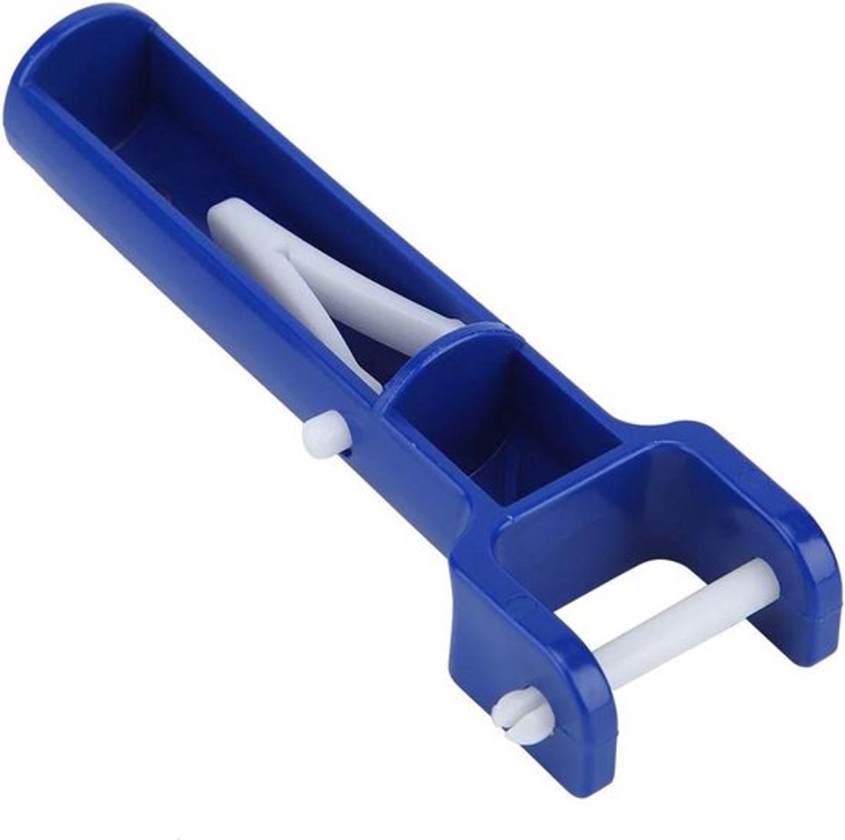 Blauwe V-vormige zwembad borstel - 2 stuks - Reinigingsaccessoires met handvat - Zwembadonderhoud - Blauw vervangingshandvat