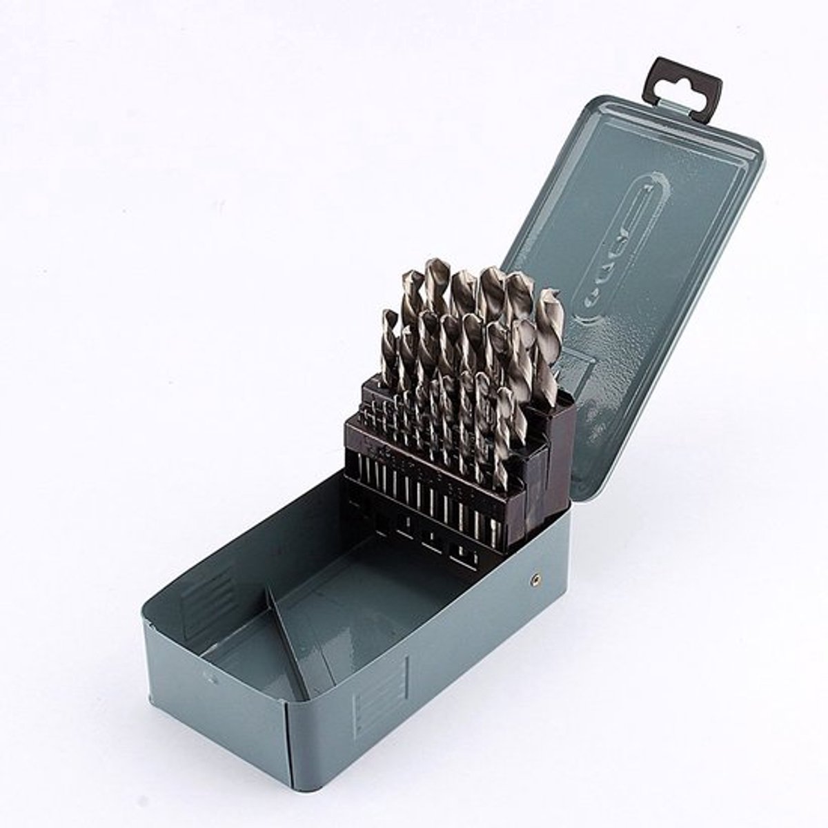 Set van 25 HSS Spiral Shank Metalen Twist Boorbits van 1mm tot 13mm voor Precisieboren in Metaal en Gietijzer
