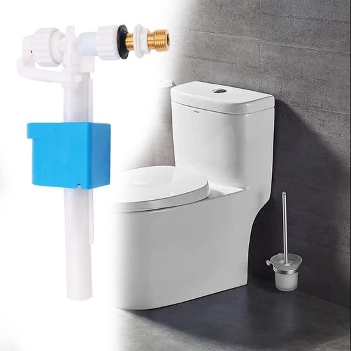 Toilet Inlaatklep met Verstelbare Float Vulklep - Badkamer Accessoire - Messing Onderdelen