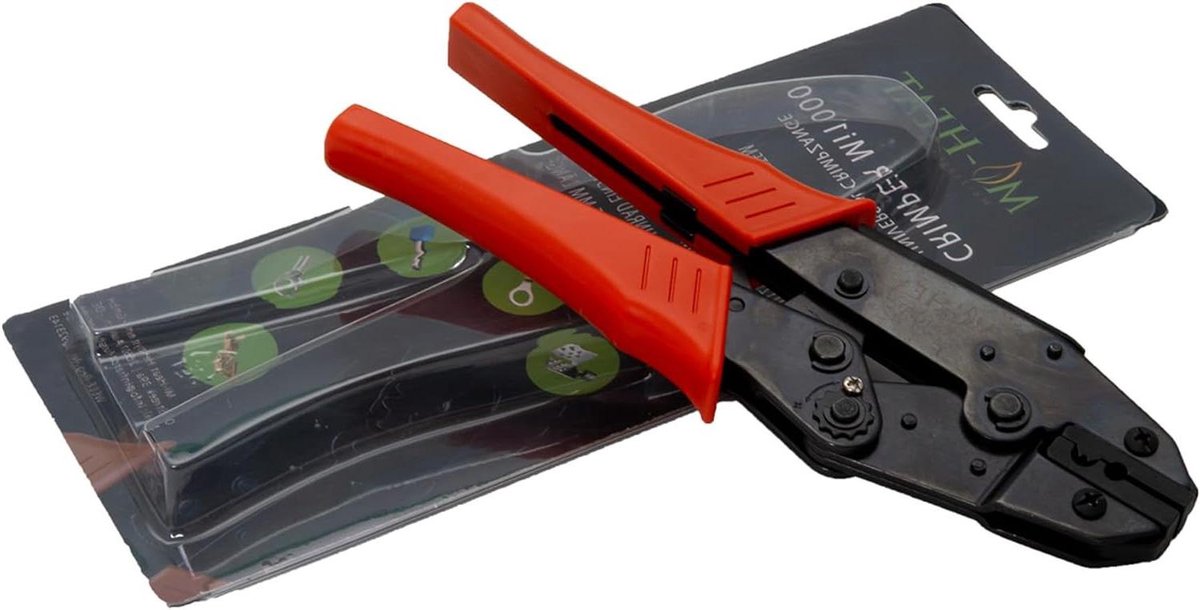 Krimptang - Verwarmingsfilm Tang - Infrarood Installatie - Veilige Verbinding - 23 cm - Rood