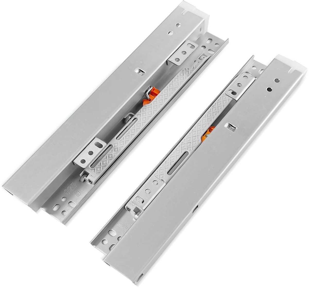 1 paar uittrekbare vloermontage, volledig uittrekbare ladegeleiders, softclose, 180 mm schuifladenrailsysteem (25)