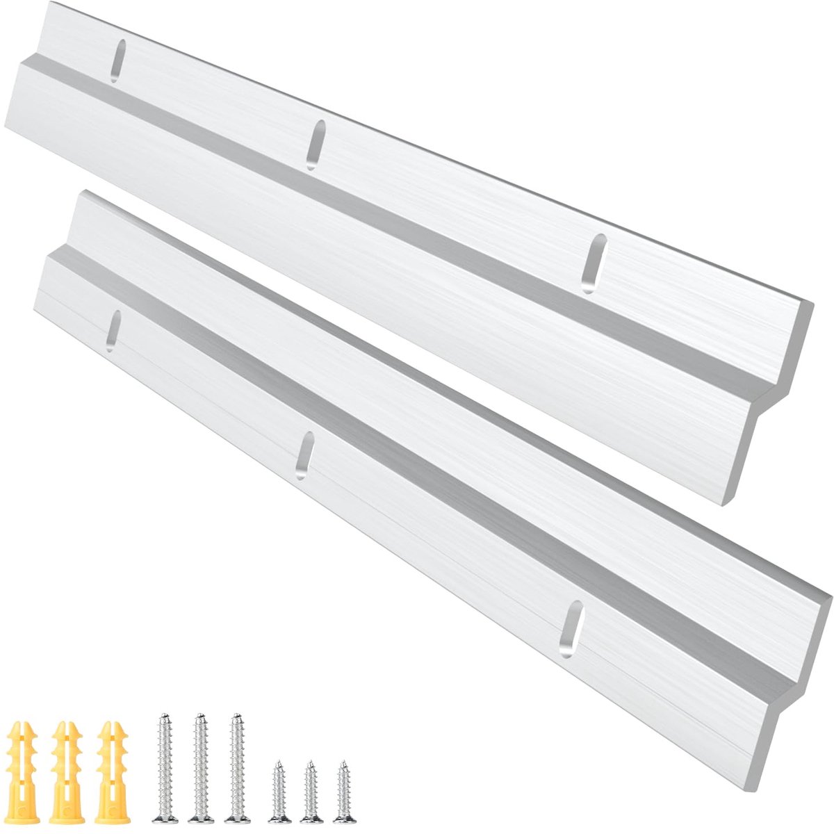 1 paar Z-klemmen om op te hangen, zware belasting, 30 cm, zeer belastbaar ophangsysteem, Z-hangers met schroeven voor zware frames, hoofdeinde, spiegel, rek
