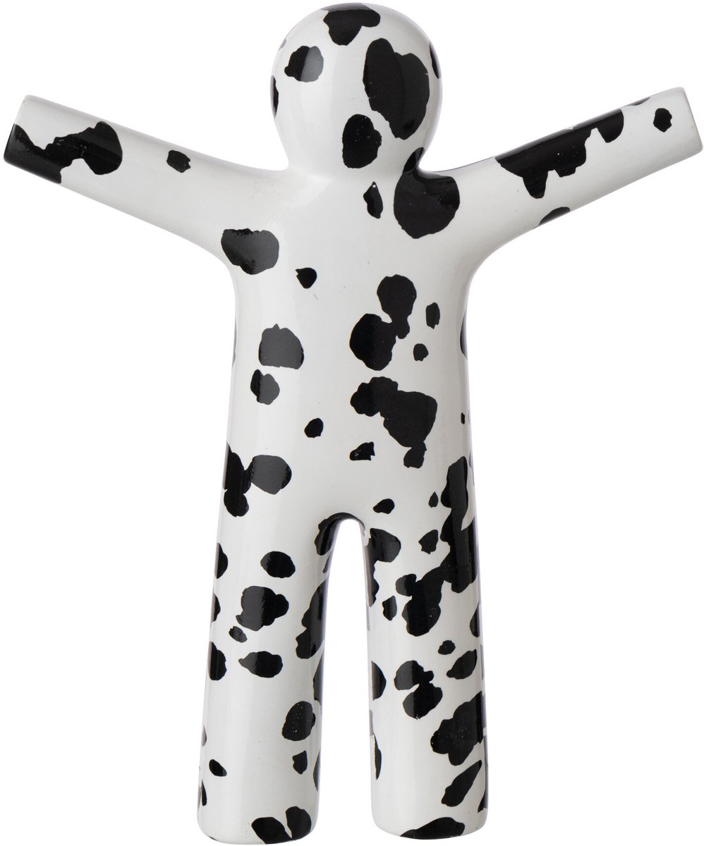 J-Line P’tit Maurice dalmatiër - polyresin - wit/zwart - small