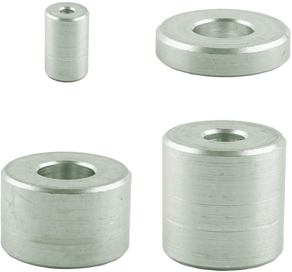 Afstandshuls van aluminium voor M8 (10 stuks) - Ø buiten: 20 mm; Ø binnen: 9 mm; lengte: 30 mm - afstandhouder - afstandsschijf - aluminium huls