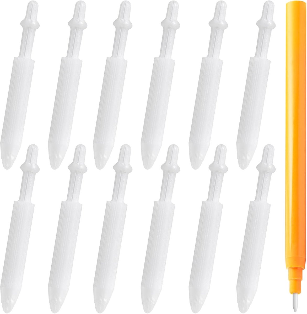 Iplusmile 100 stuks reserveveren voor acrylverf, 0,7 mm, fijne punt, wit, voor schoolbenodigdheden en creatieve vrije tijd