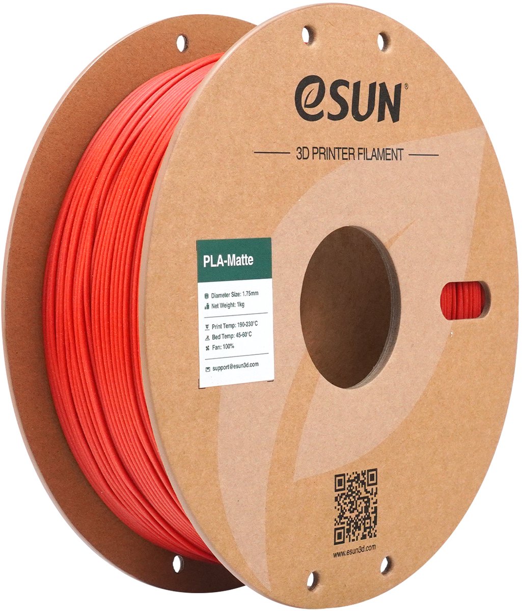 eSUN PLA-Matte Brandweerwagen rood / Fire engine red - 1 kg - 1.75 mm - 3D printer en 3D pen filament