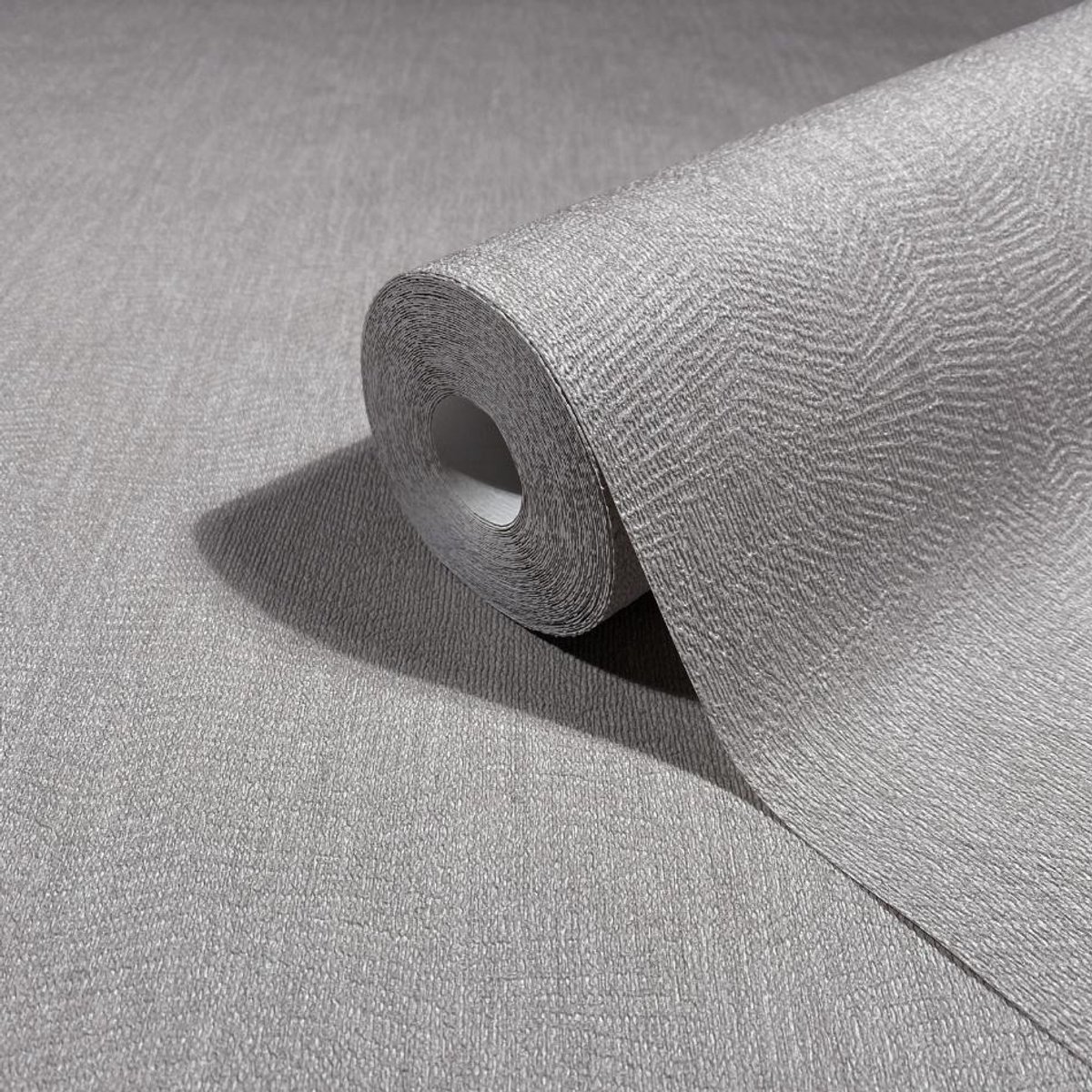 Behang - Organisch Reliëf - Waaierstructuur - Grijs - Japandi - Hotel Chique Behang - Vliesbehang - Woonkamer Slaapkamer - 0,53 x 10,05 M - Whisper